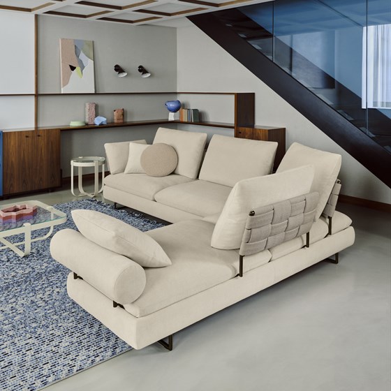 Modulaire hoekzetel kopen bij Zetelboetiek design zetels in Steenokkerzeel bij Leuven Brussel Antwerpen. Modulair design, prachtige stoffen en leder. Stel zelf uw ideale combinatie samen